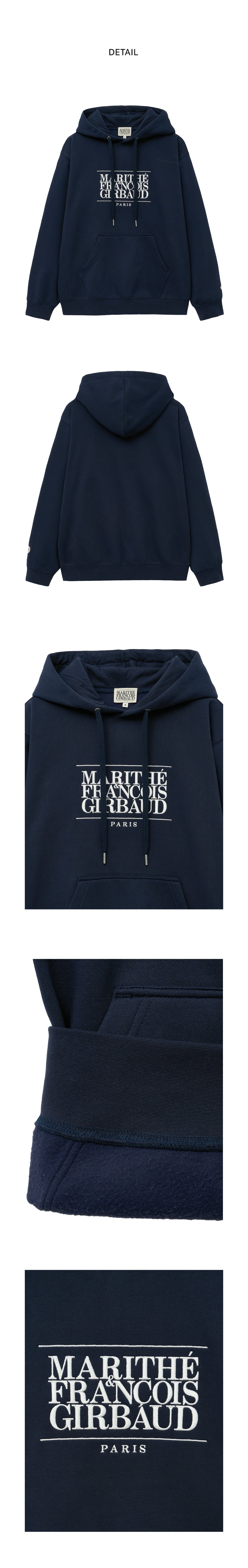 CLASSIC LOGO EMBROIDERY HOODIE (BRUSHED)