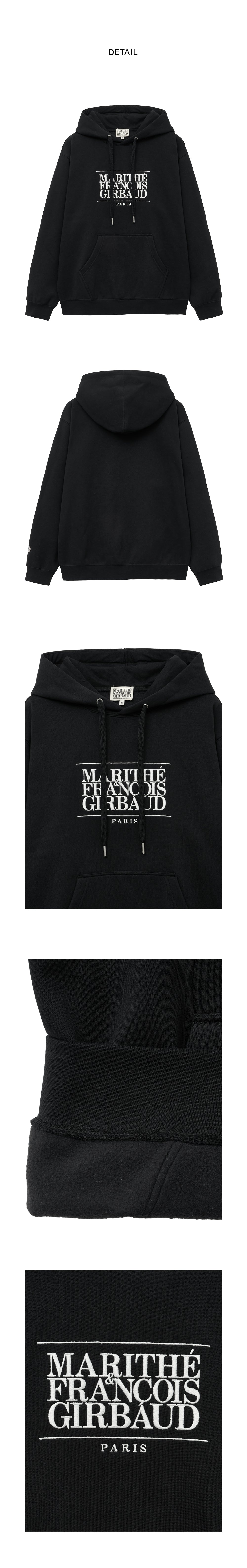 CLASSIC LOGO EMBROIDERY HOODIE (BRUSHED)