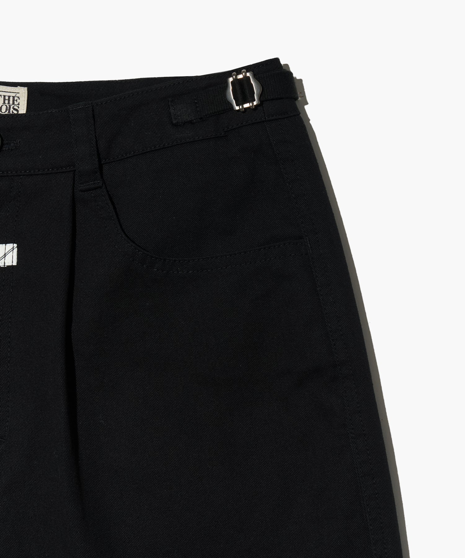 W ONE TUCK COTTON BERMUDA PANTS
