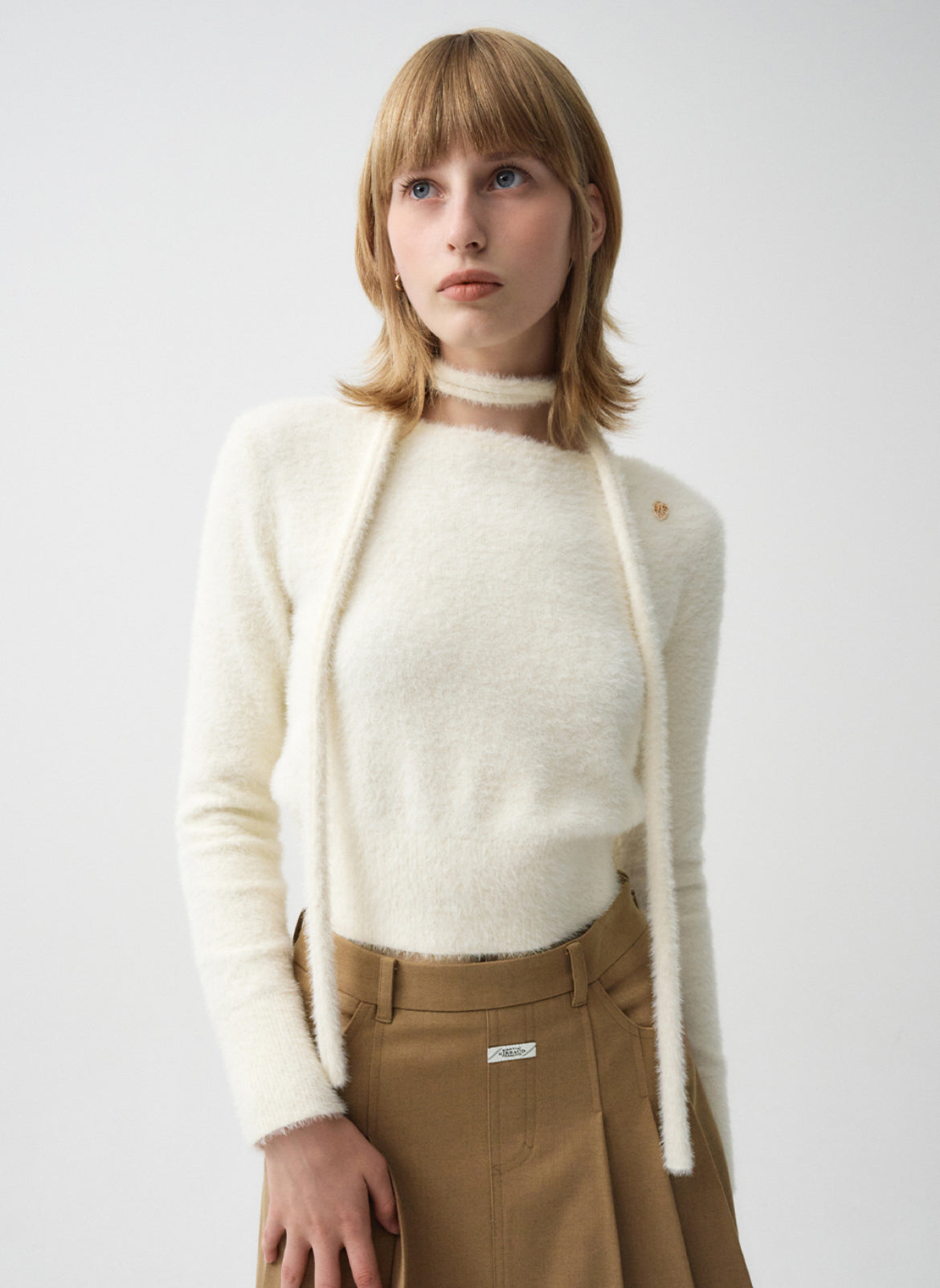 W MUFFLER SET- SWEATER