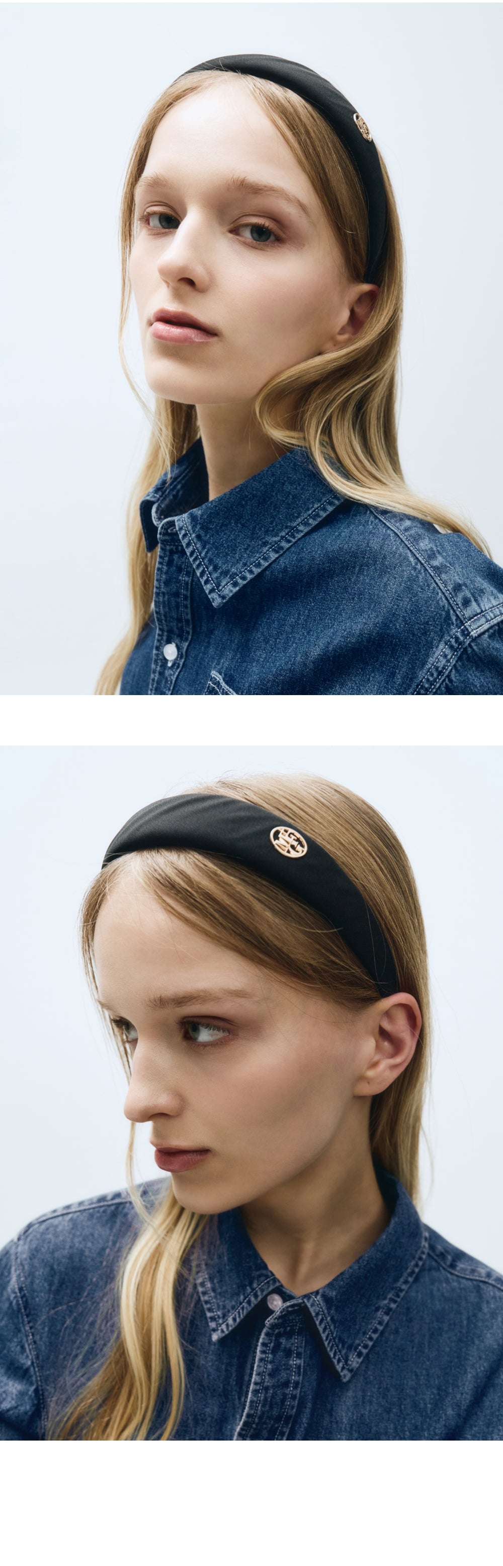 CIRCLE PLUS SATIN HAIR BAND