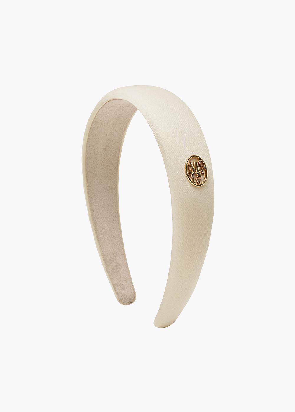 CIRCLE PLUS SATIN HAIR BAND
