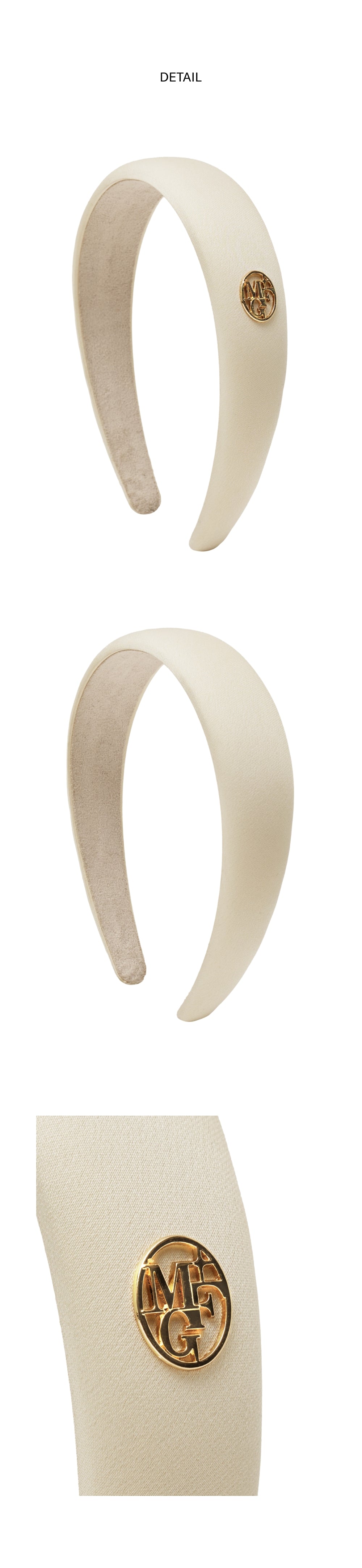 CIRCLE PLUS SATIN HAIR BAND
