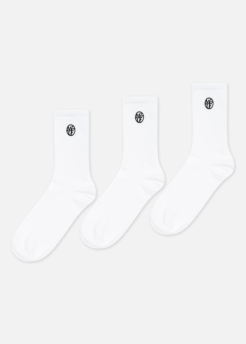 3PACK EMBROIDERY SOCKS