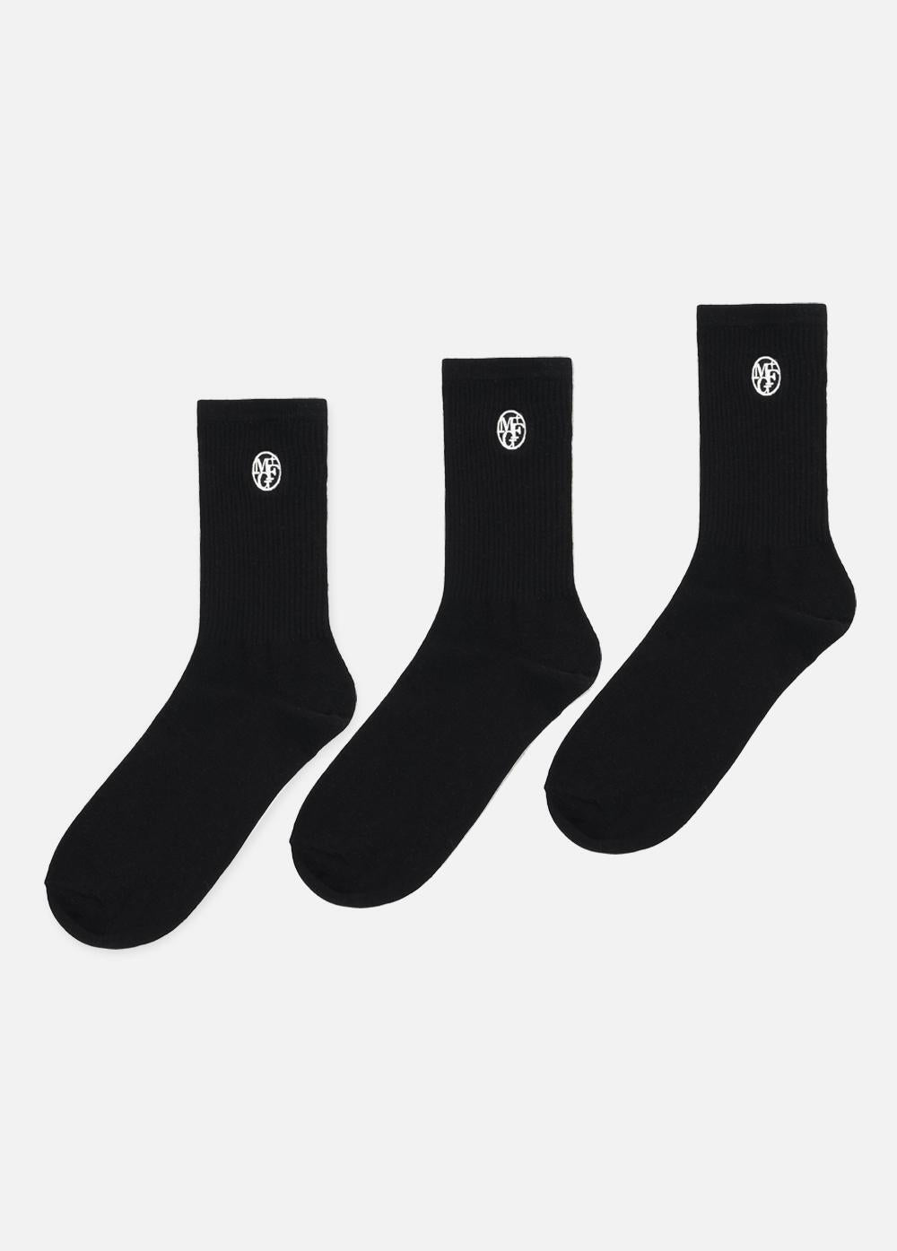3PACK EMBROIDERY SOCKS