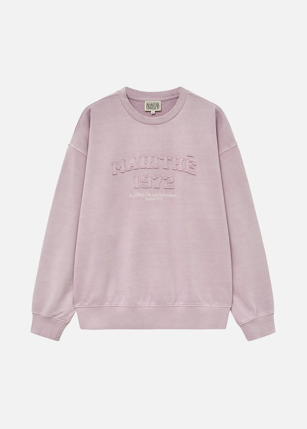VINTAGE DYEING APPLIQUE LOGO SWEATSHIRT