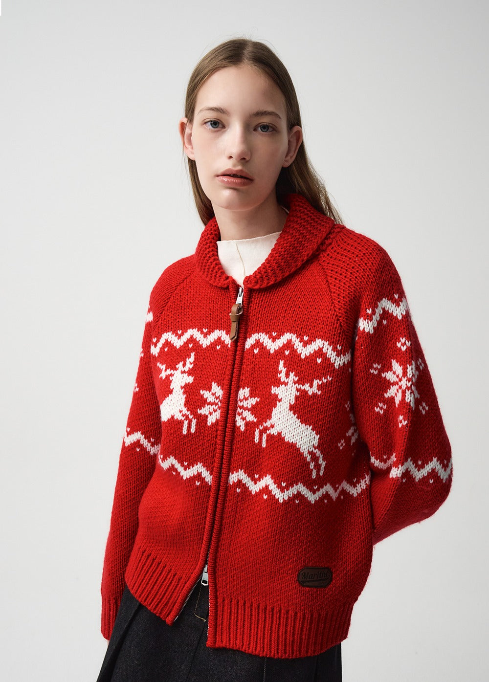 NORDIC ZIP-UP CARDIGAN