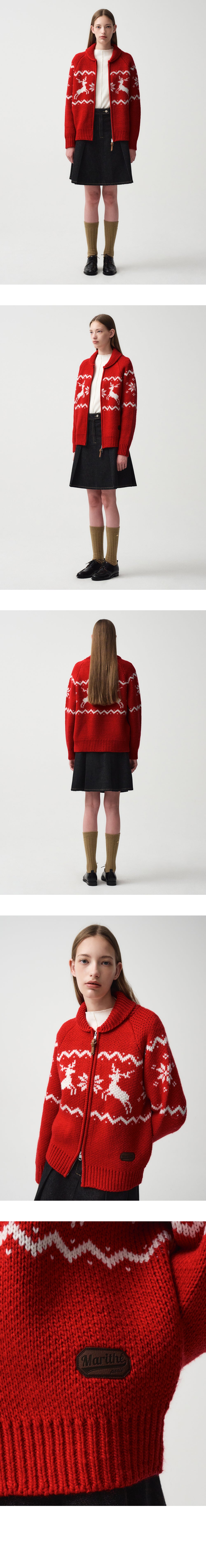 NORDIC ZIP-UP CARDIGAN