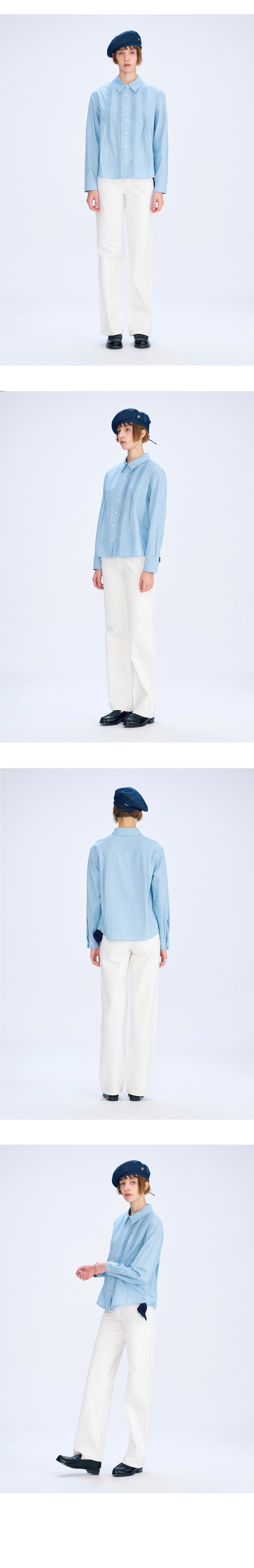 W HIGH STRAIGHT DENIM PANTS