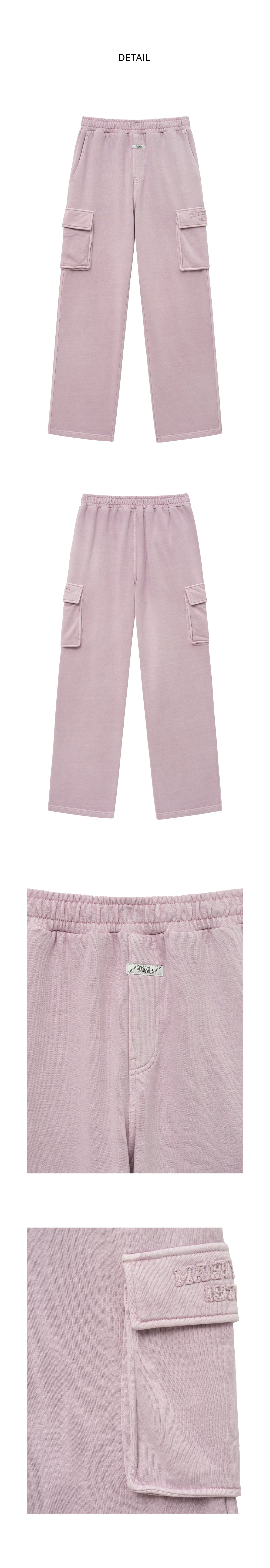 VINTAGE DYEING APPILQUE LOGO SWEATPANTS