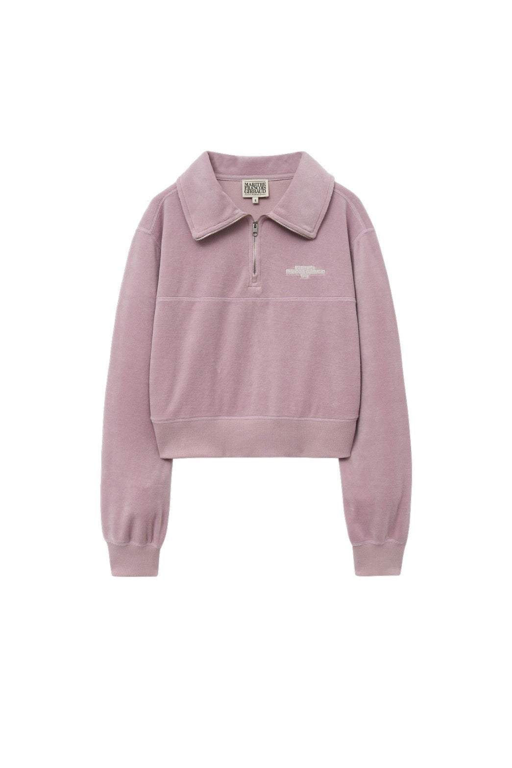 W CROP COLLAR ZIPUP