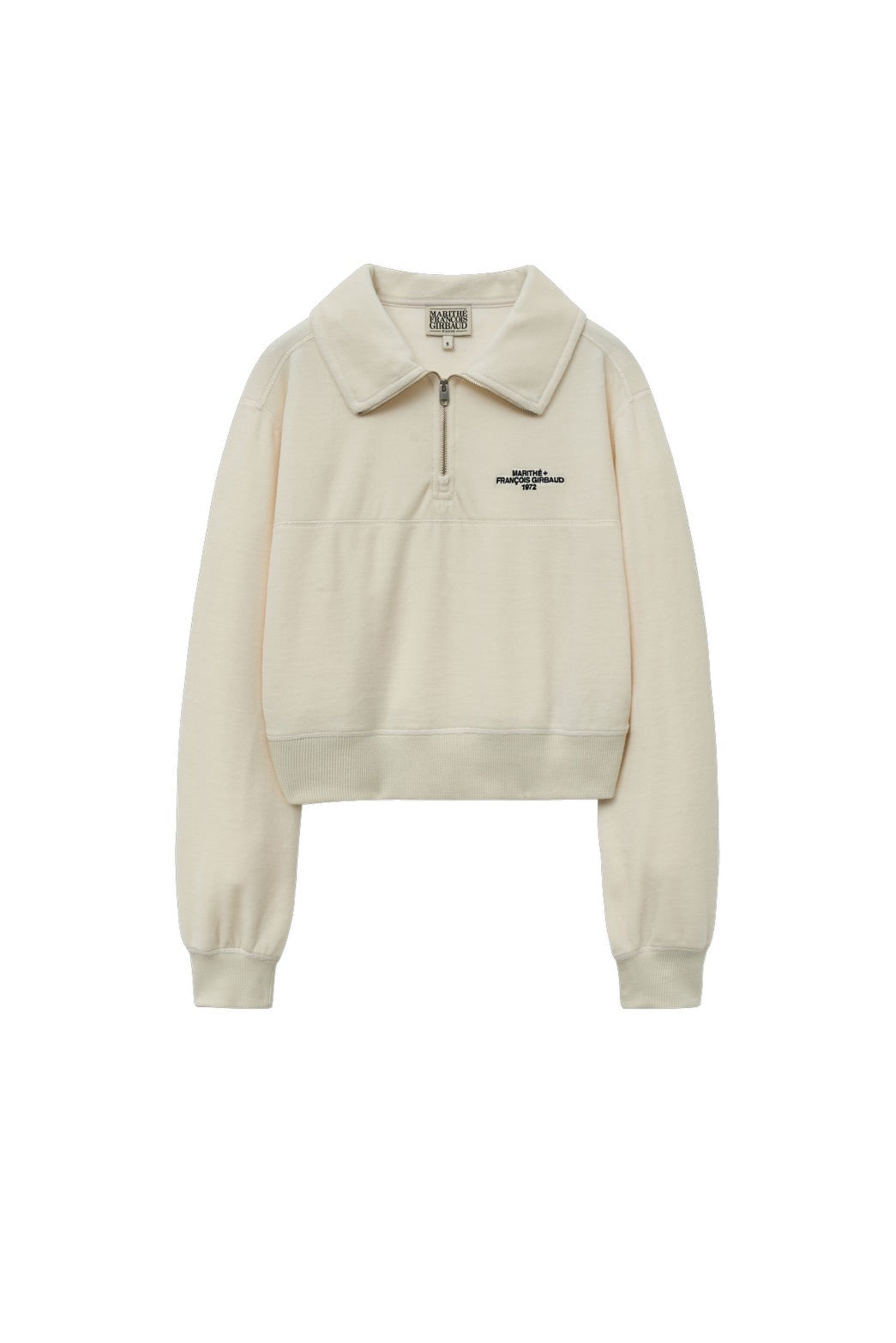 W CROP COLLAR ZIPUP
