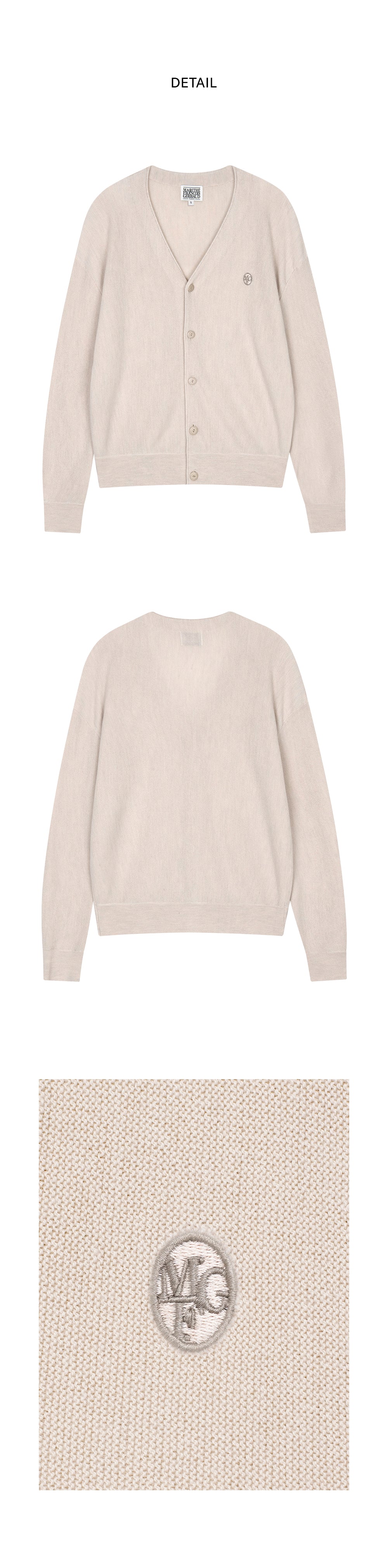 V NECK MERINO WOOL CARDIGAN