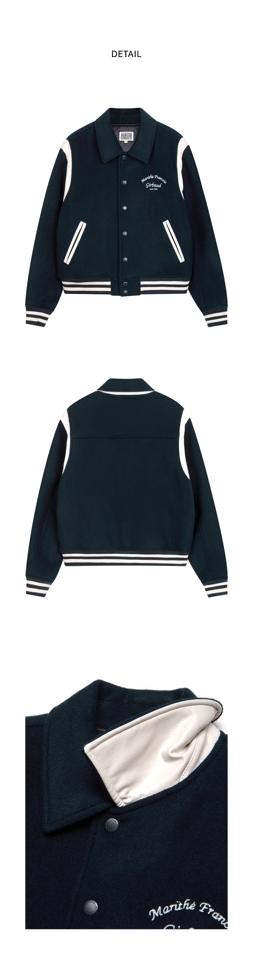 CHAIN LOGO VARSITY JACKET