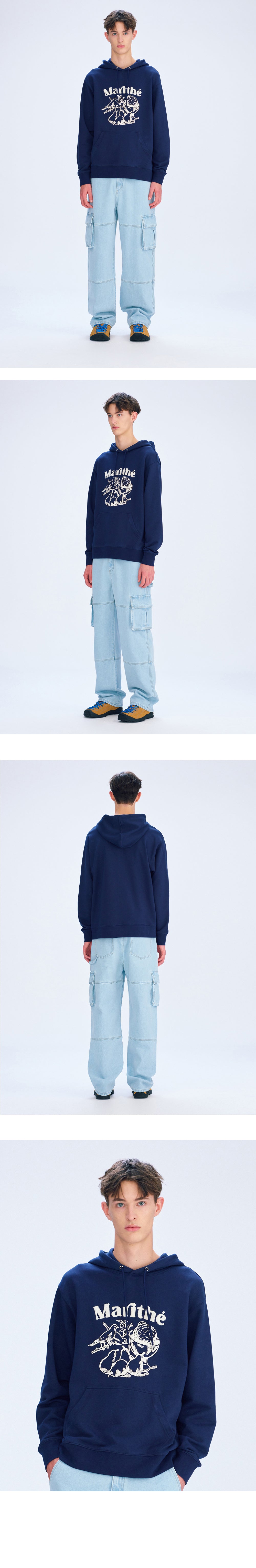 BOUCLE EMBROIDERY GRAPHIC HOODIE