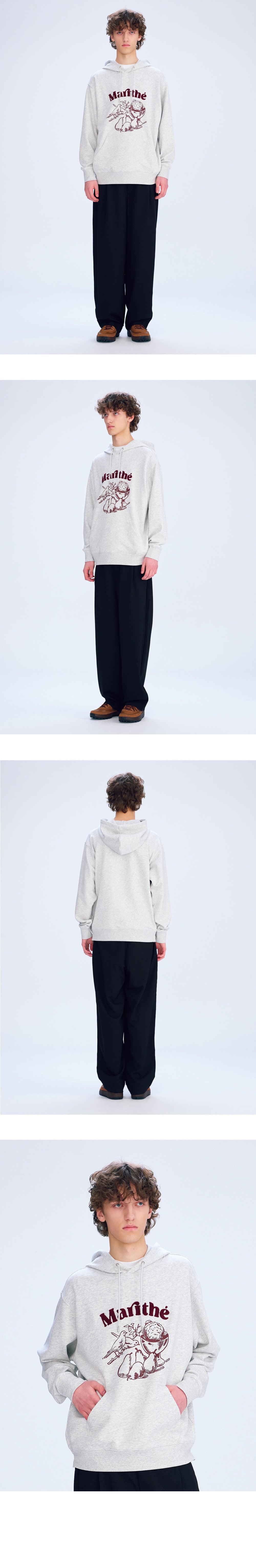 BOUCLE EMBROIDERY GRAPHIC HOODIE