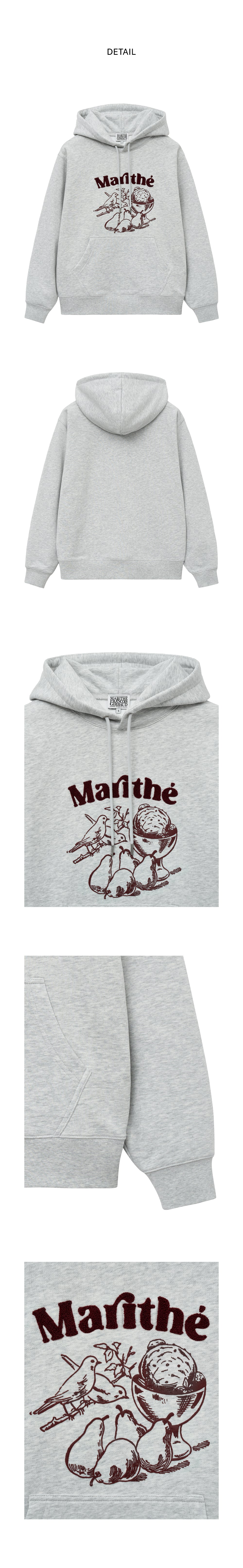 BOUCLE EMBROIDERY GRAPHIC HOODIE