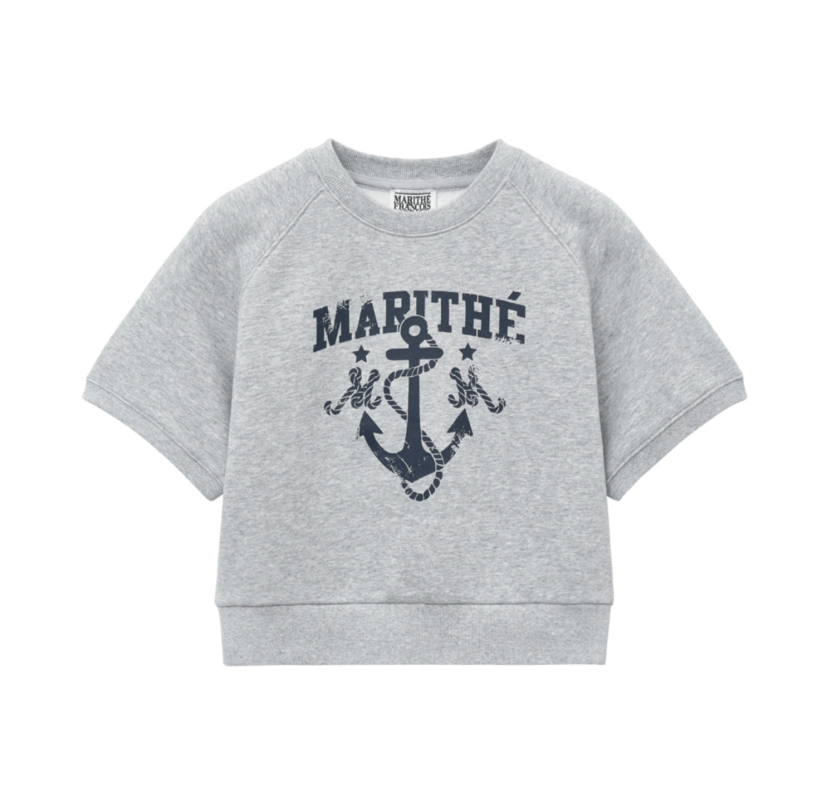 W MARINE LOGO SWEAT HALF TEE