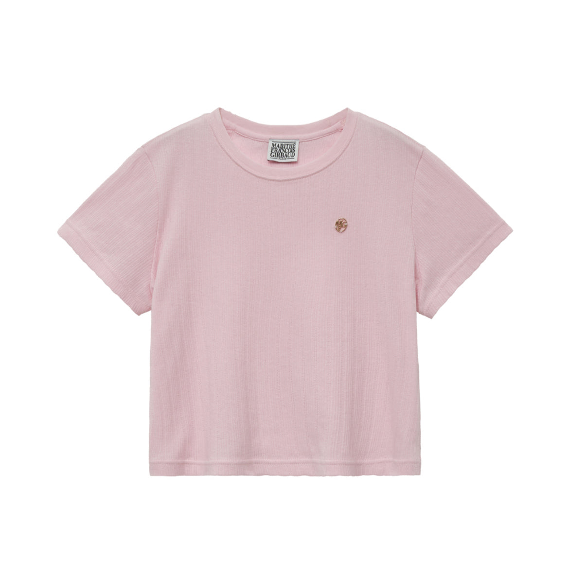 W CIRCLE LOGO POINTEL KNIT TEE