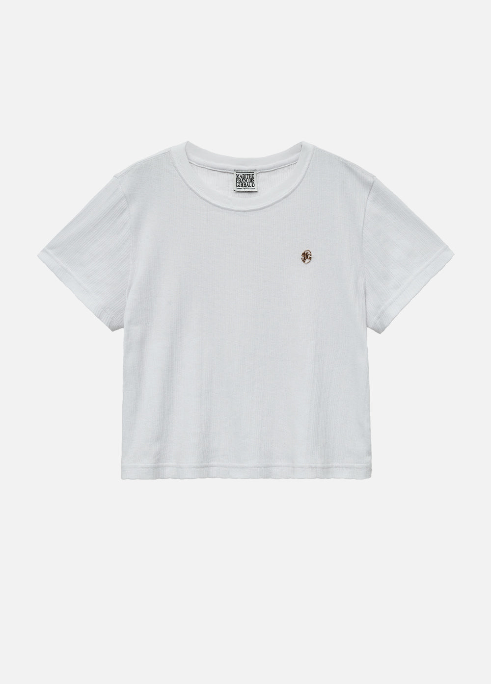 W CIRCLE LOGO POINTEL KNIT TEE