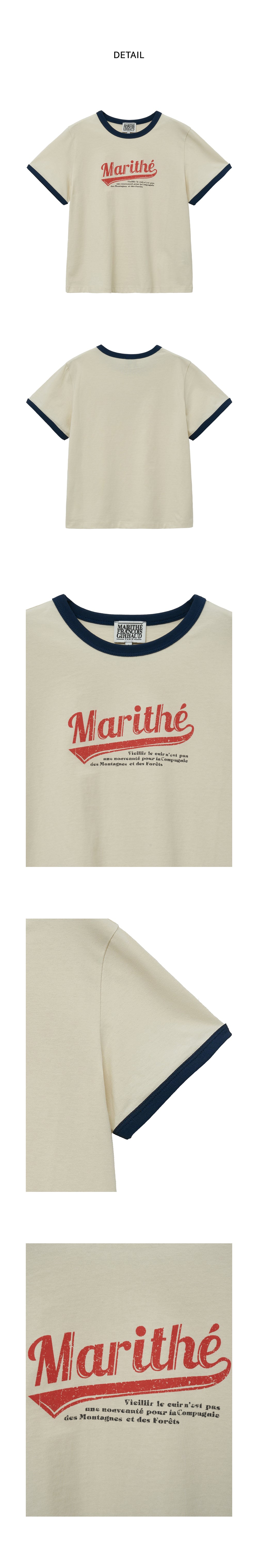 W VINTAGE BASEBALL RINGER TEE