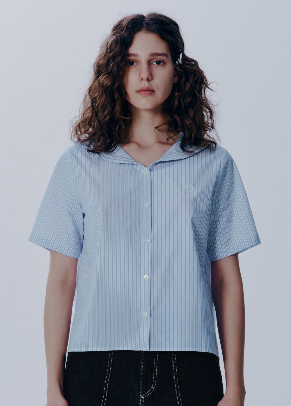 W MARINE HALF SLEEVE SHIRT