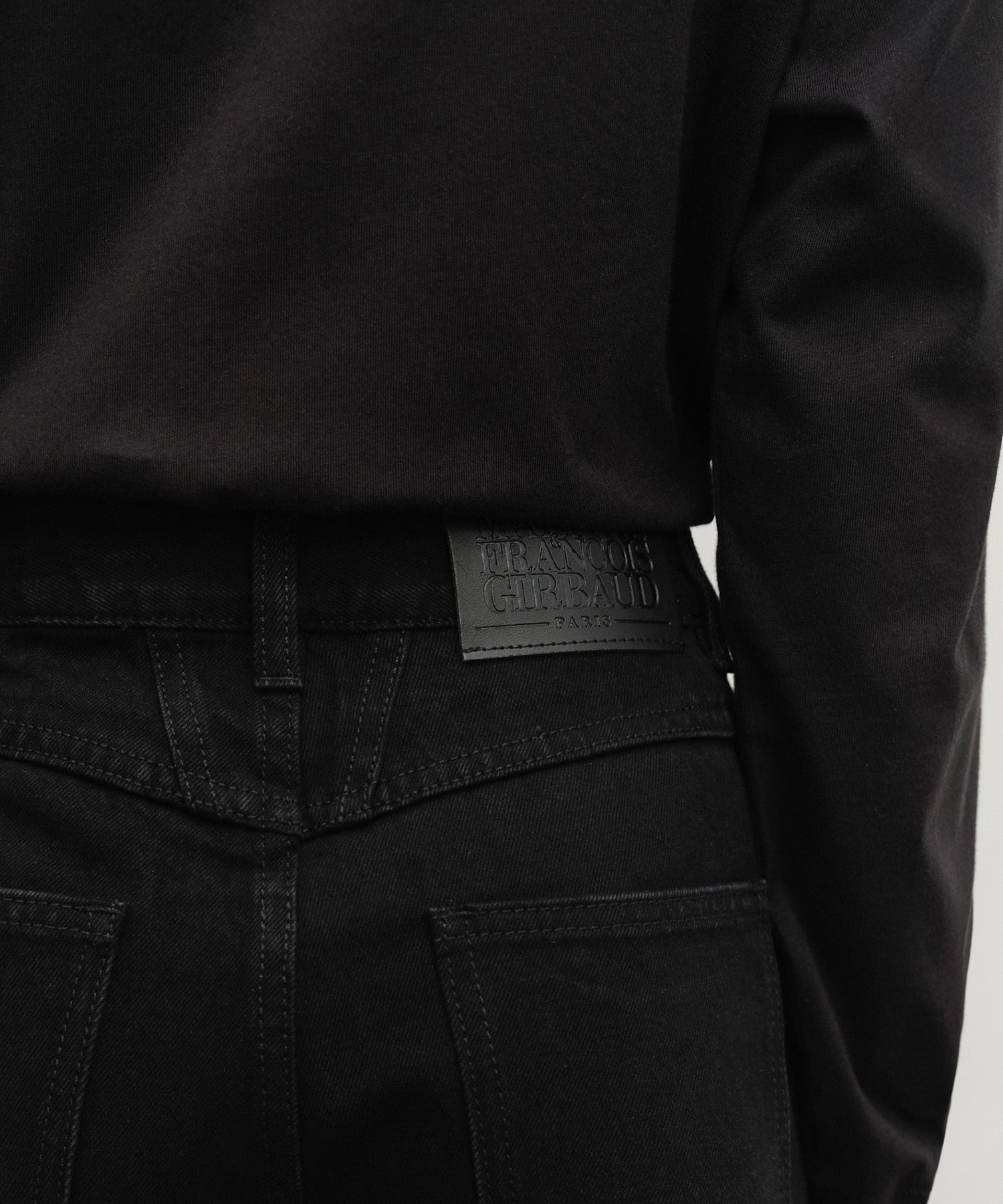 W SLIM STRAIGHT DENIM PANTS