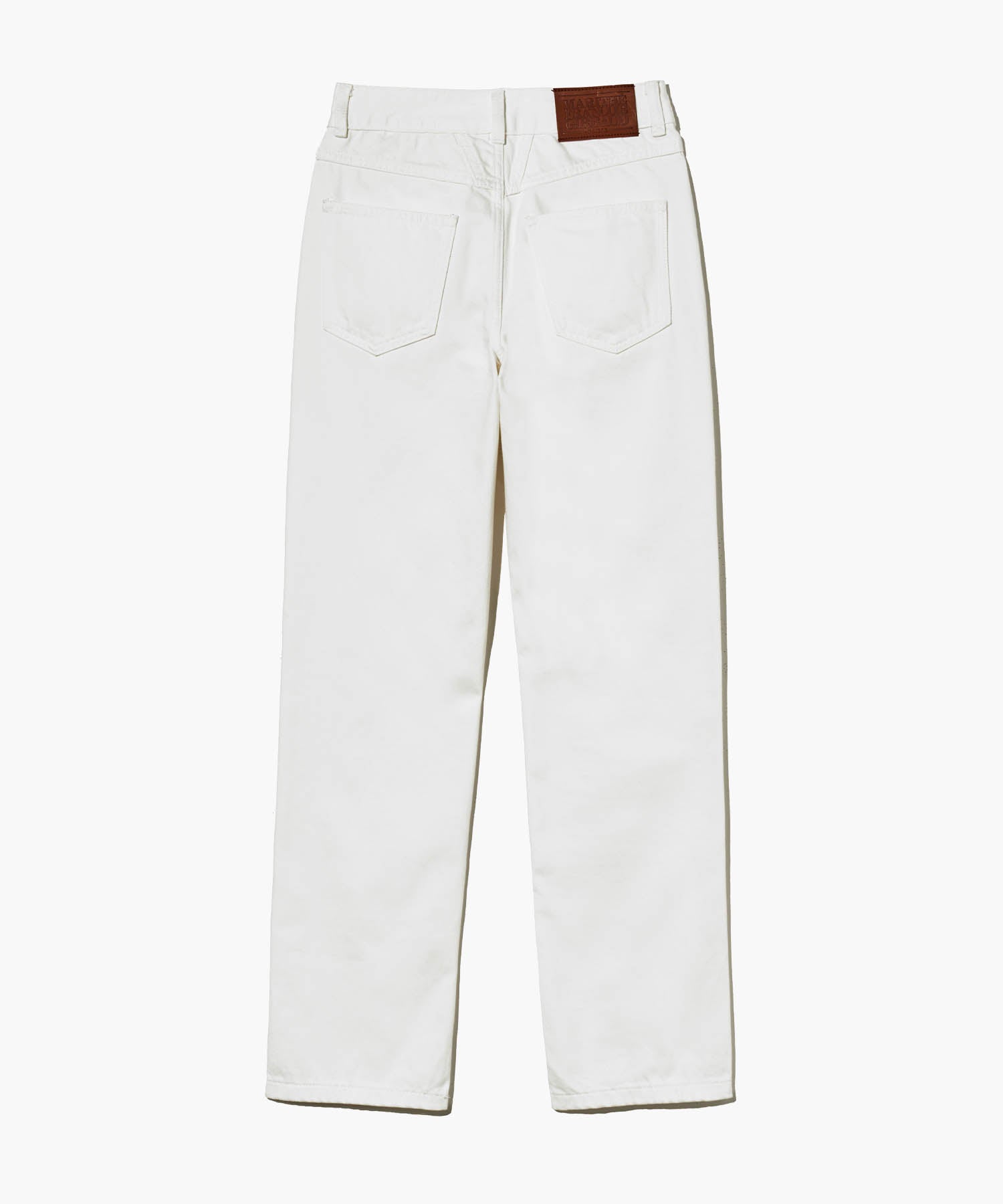 W SLIM STRAIGHT DENIM PANTS