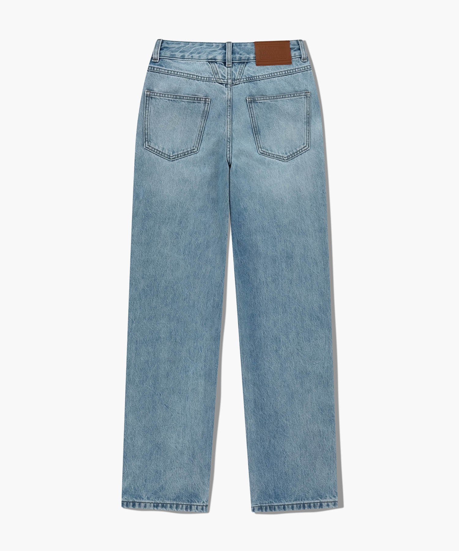 W SLIM STRAIGHT DENIM PANTS