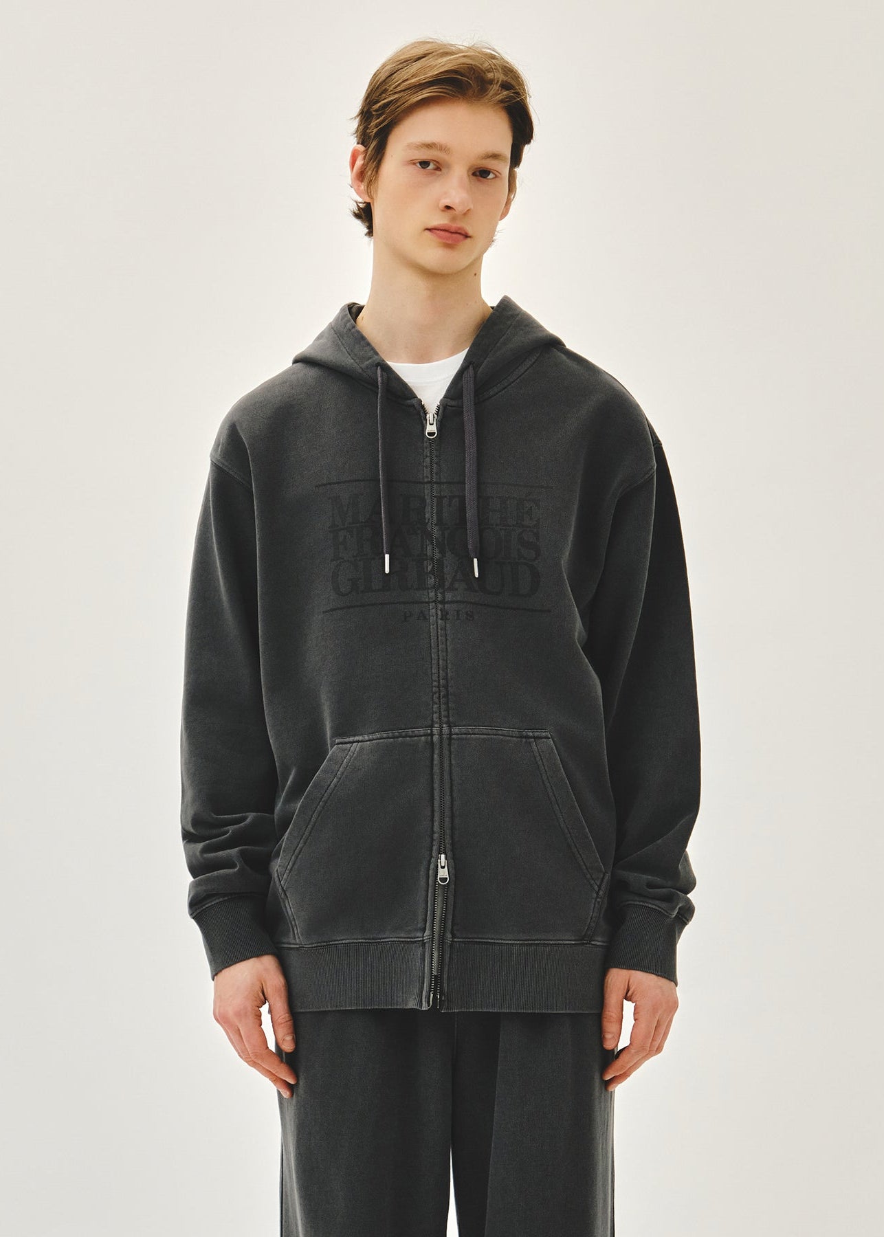 CLASSIC LOGO DYEING HOODIE ZIPUP