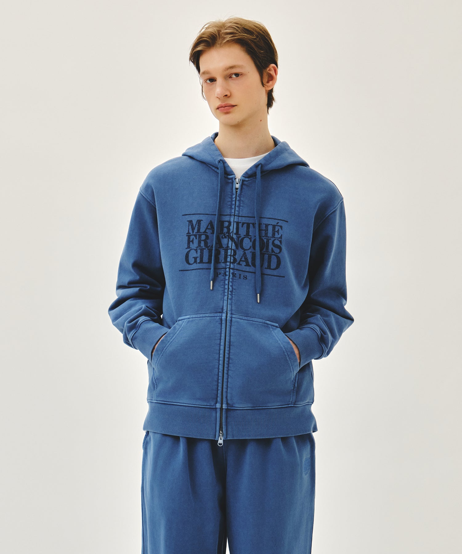 CLASSIC LOGO DYEING HOODIE ZIPUP