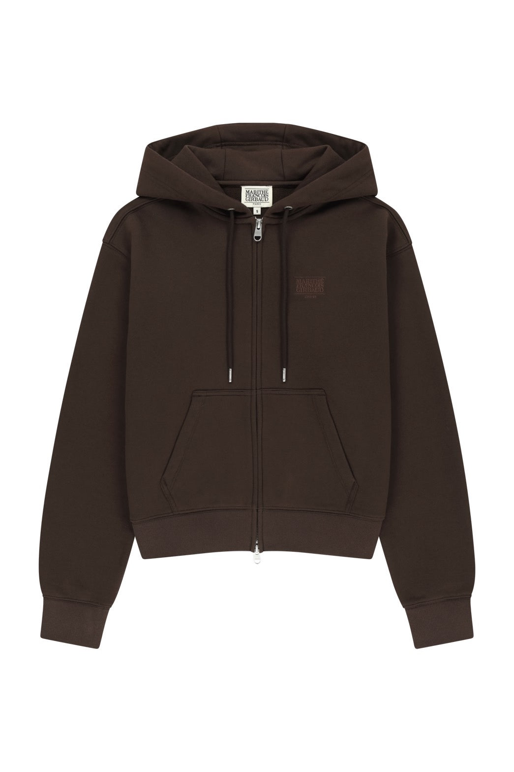 W SMALL CLASSIC LOGO HOODIE ZIPUP