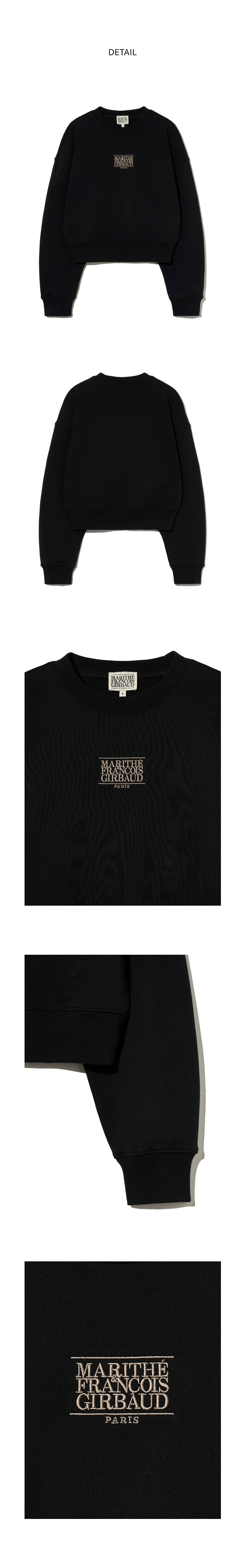 W SMALL CLASSIC LOGO CROP SWEATSHIRT