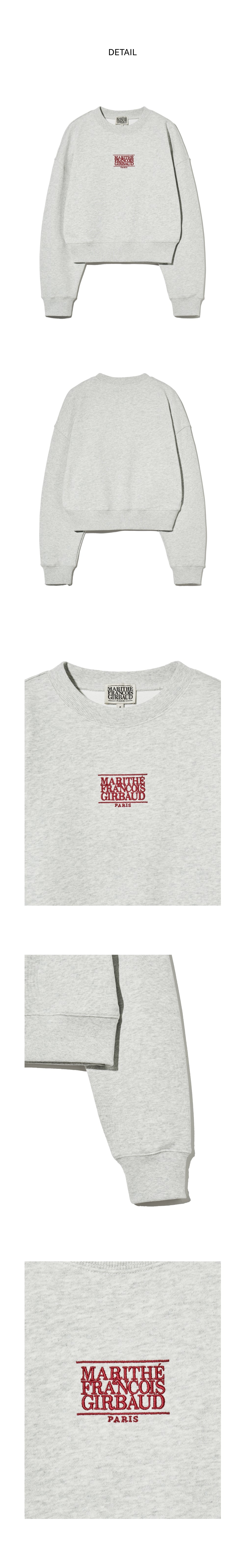 W SMALL CLASSIC LOGO CROP SWEATSHIRT