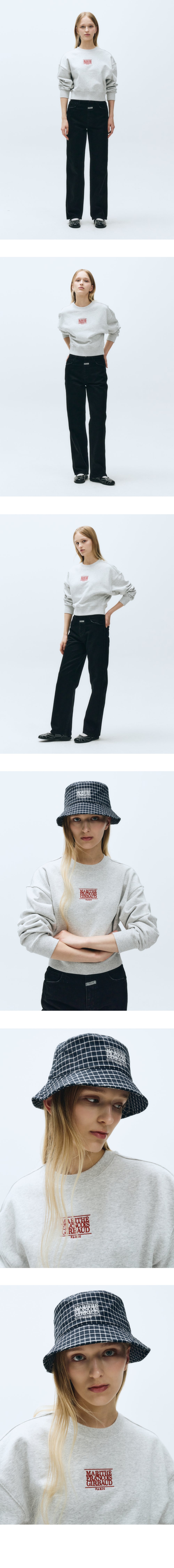 W SMALL CLASSIC LOGO CROP SWEATSHIRT