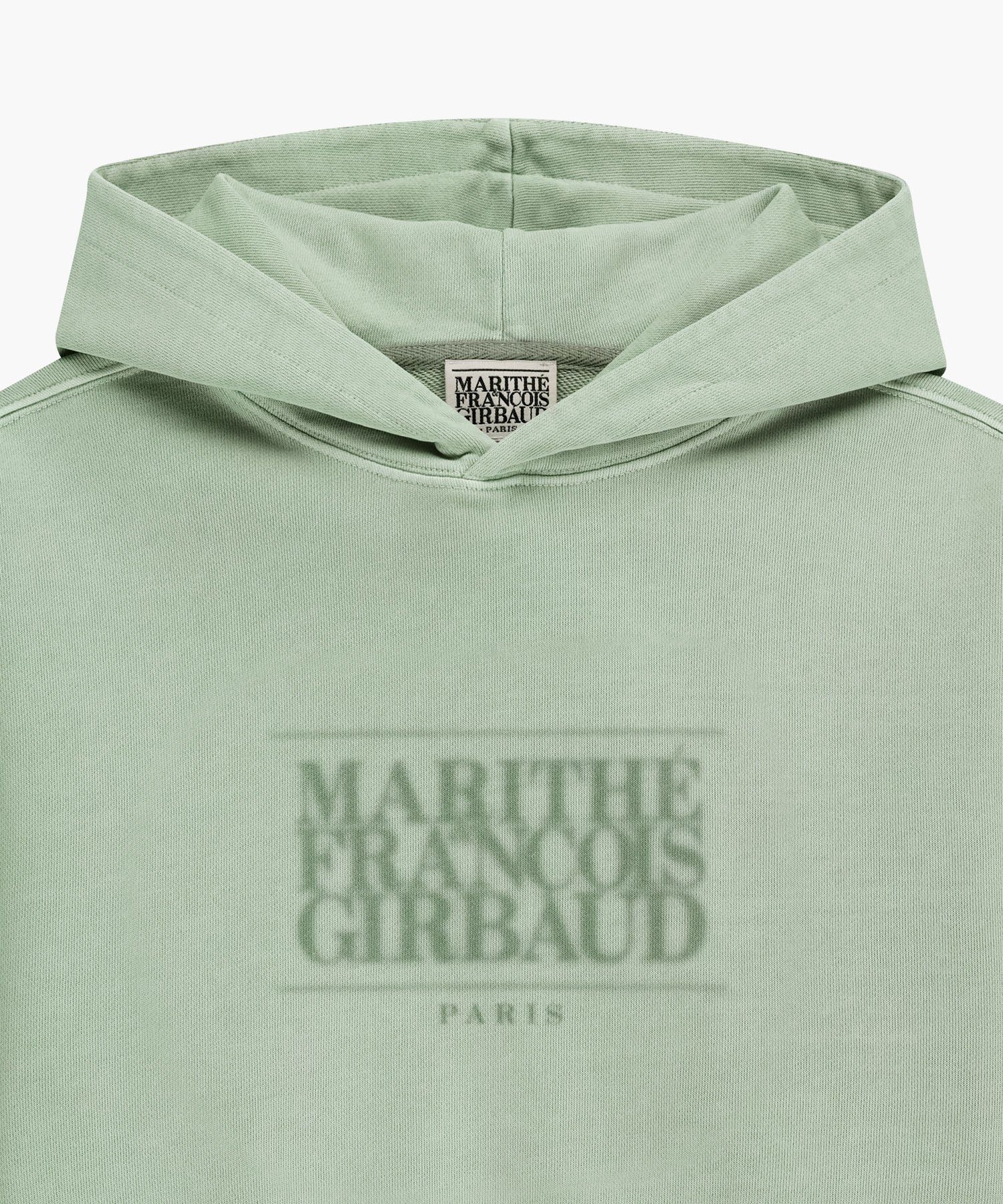 W SHADOW CLASSIC LOGO DYEING CROP HOODIE