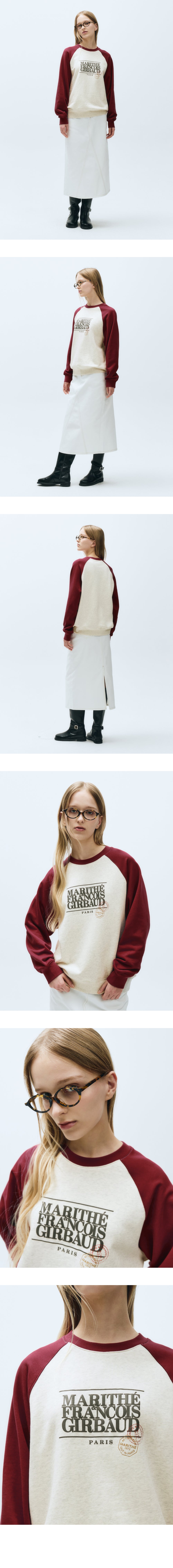 CLASSIC LOGO COLOR BLOCK RAGLAN SWEATSHIRT