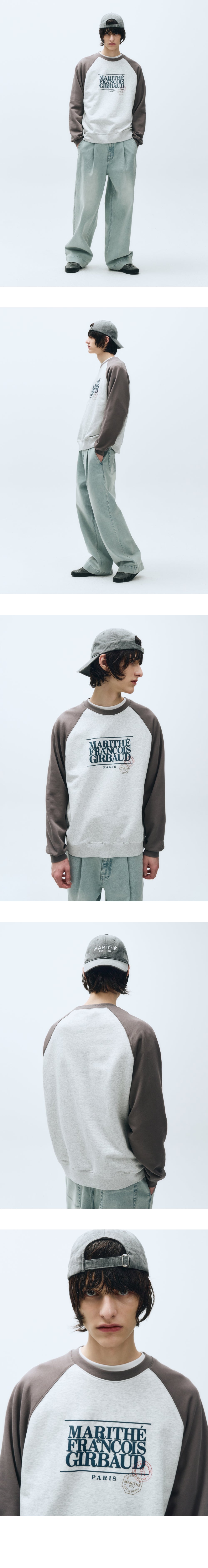 CLASSIC LOGO COLOR BLOCK RAGLAN SWEATSHIRT