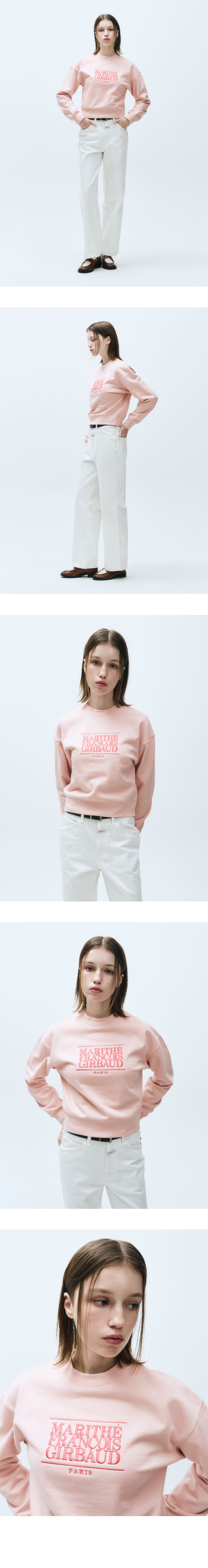 W CLASSIC LOGO CROP SWEATSHIRT