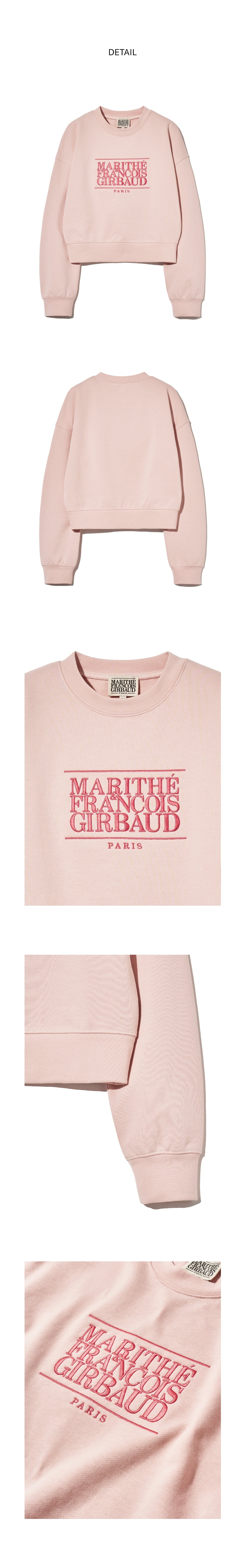 W CLASSIC LOGO CROP SWEATSHIRT