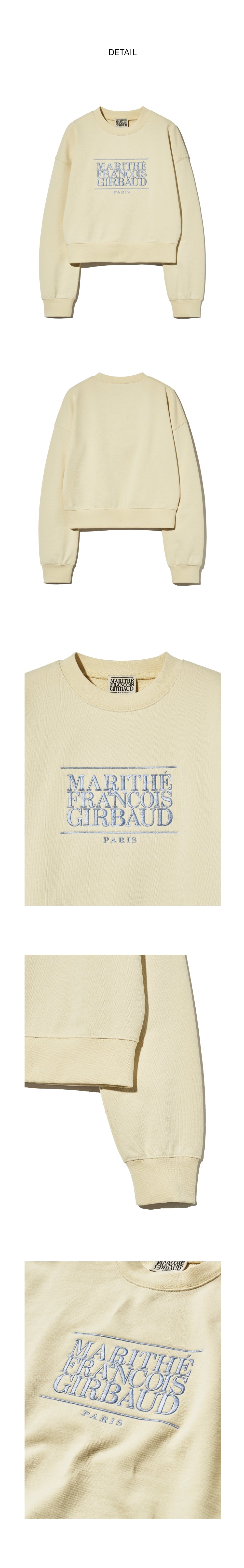 W CLASSIC LOGO CROP SWEATSHIRT
