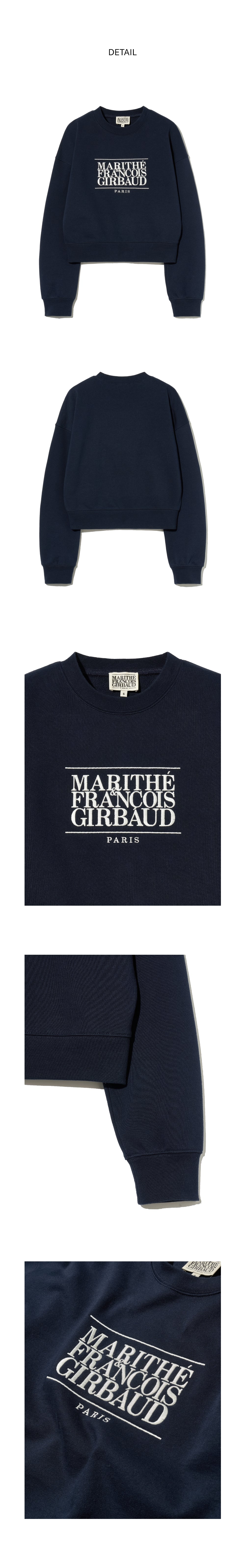 W CLASSIC LOGO CROP SWEATSHIRT