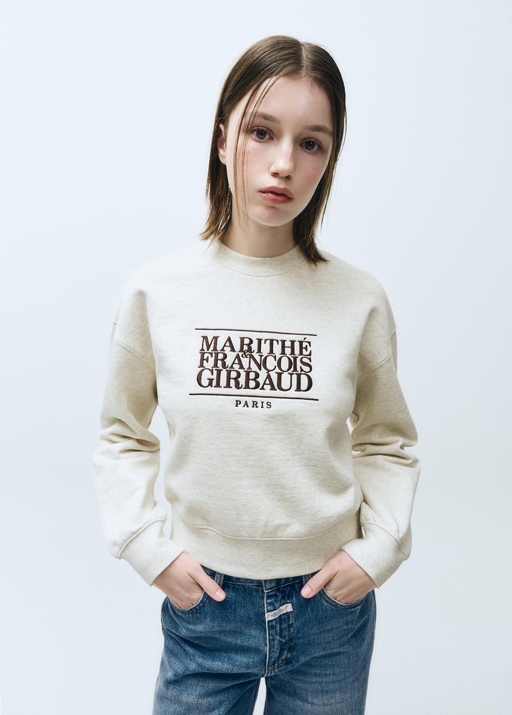 W CLASSIC LOGO CROP SWEATSHIRT