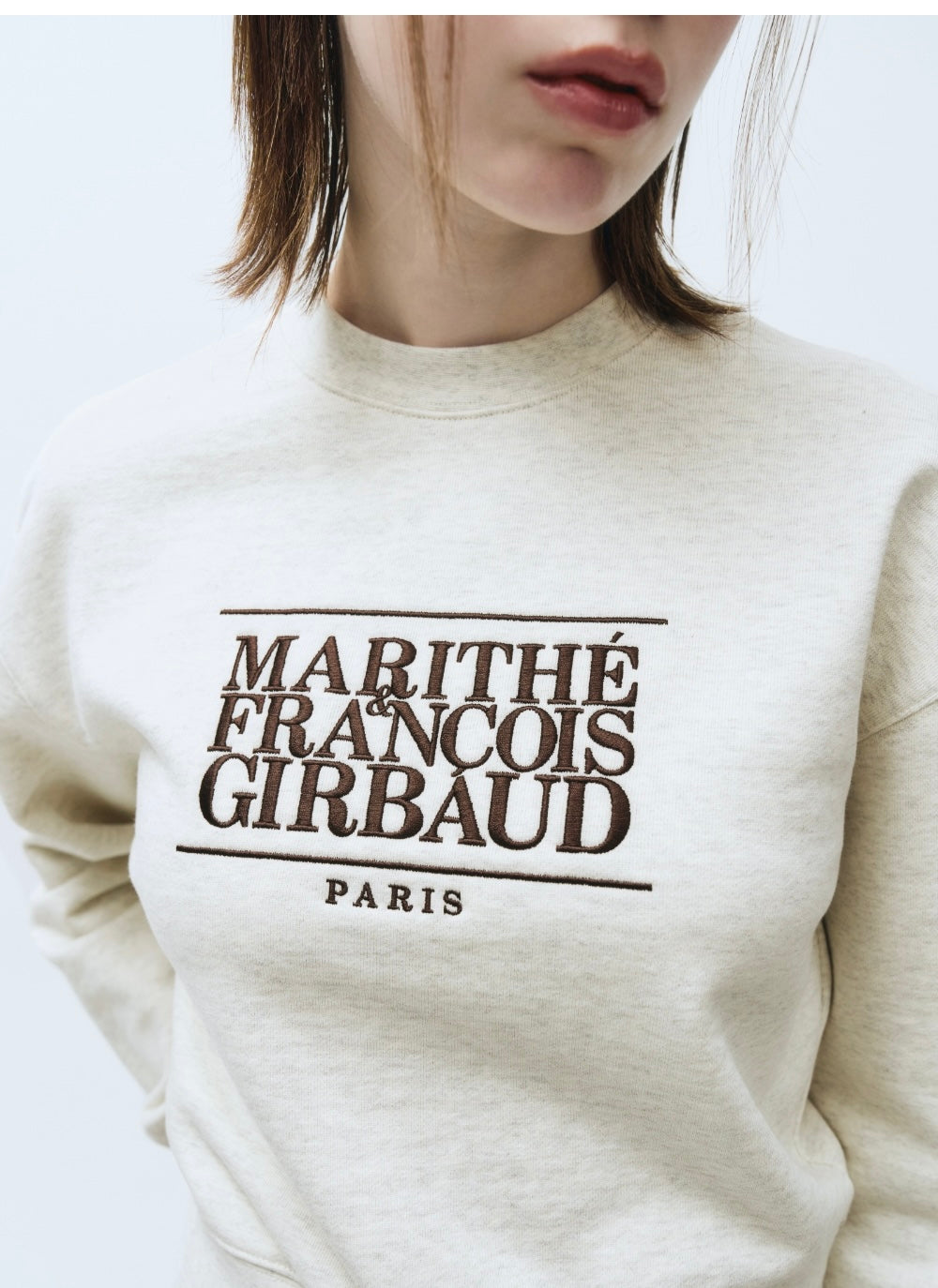 W CLASSIC LOGO CROP SWEATSHIRT