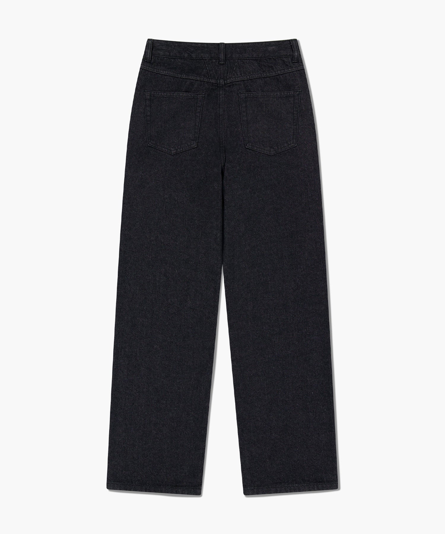 W STRAIGHT FIT RAW DENIM PANTS