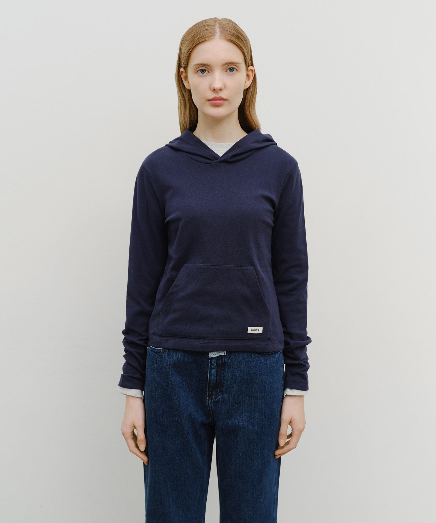 W BASIC HOODIE LONG SLEEVE