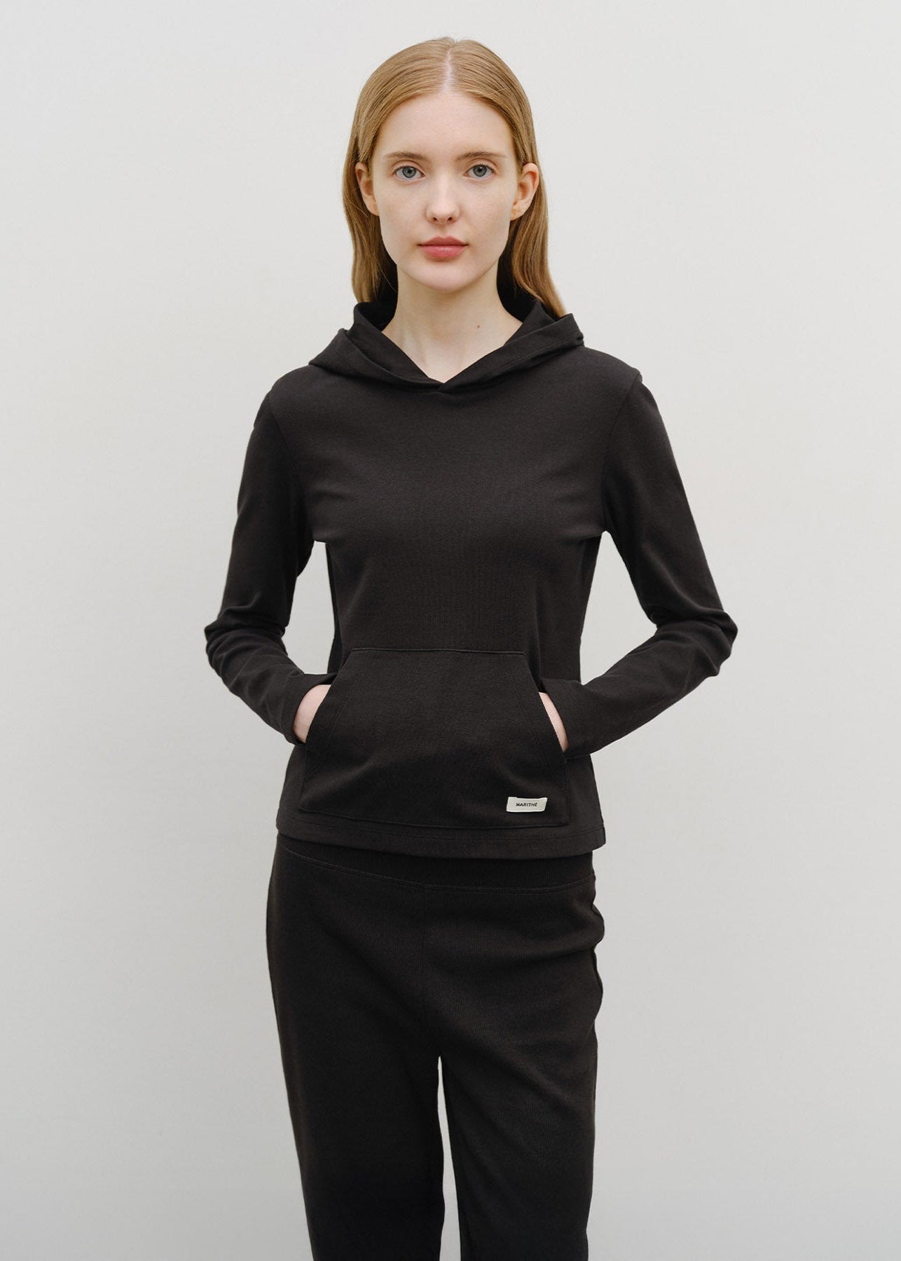 W BASIC HOODIE LONG SLEEVE