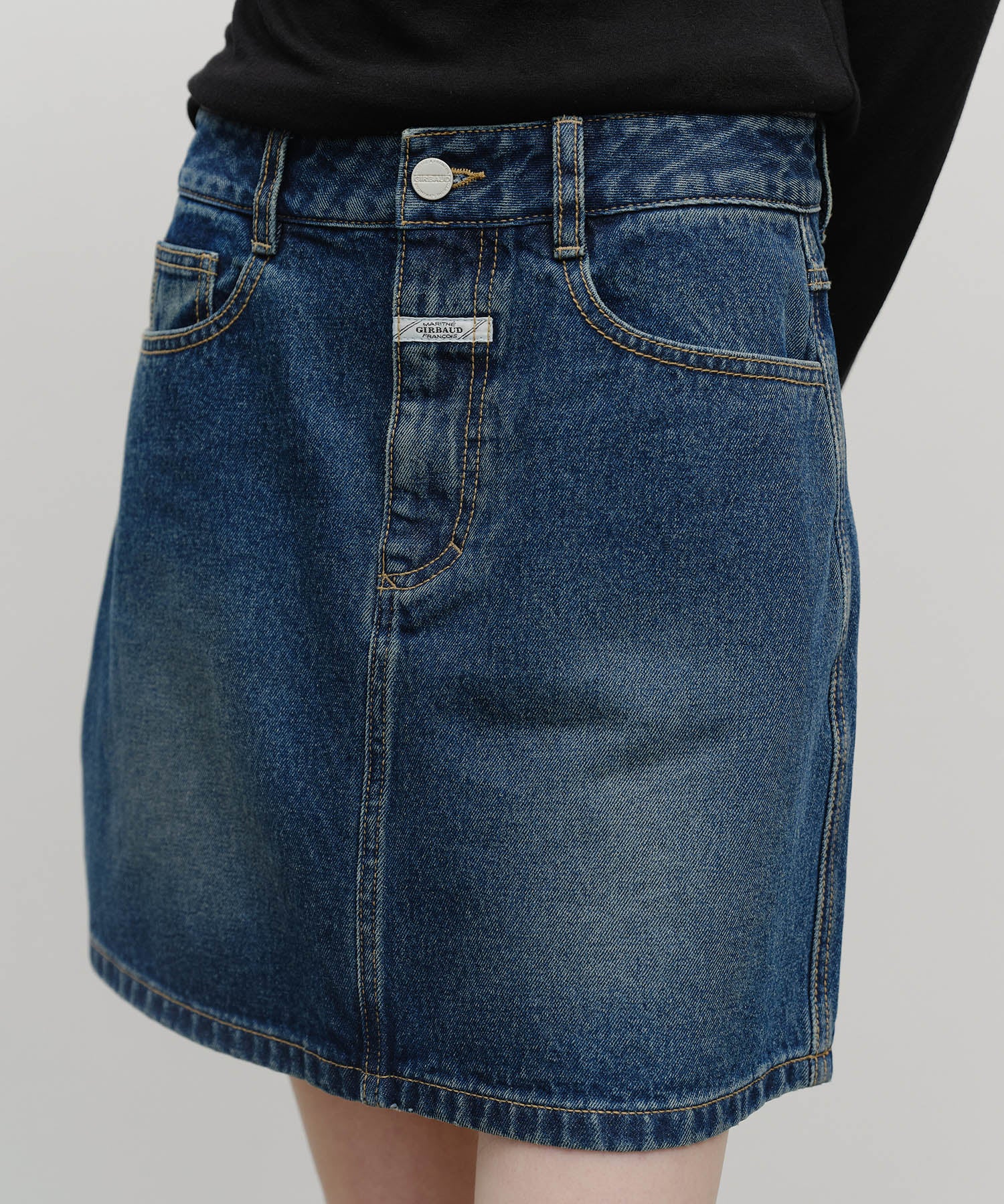 W DENIM MINI SKIRT