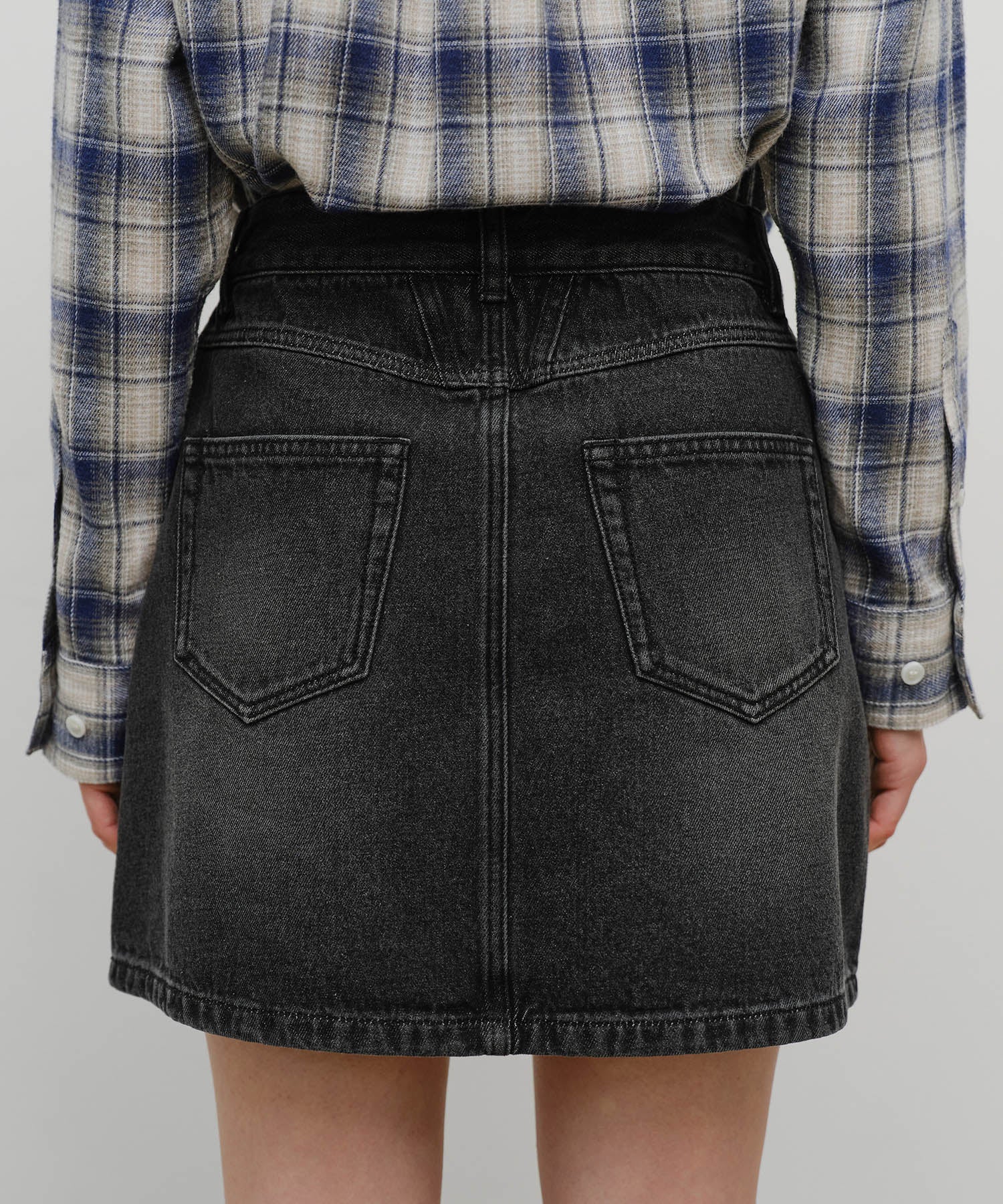 W DENIM MINI SKIRT