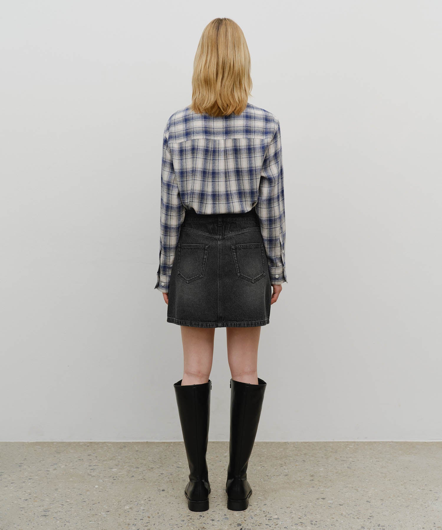 W DENIM MINI SKIRT